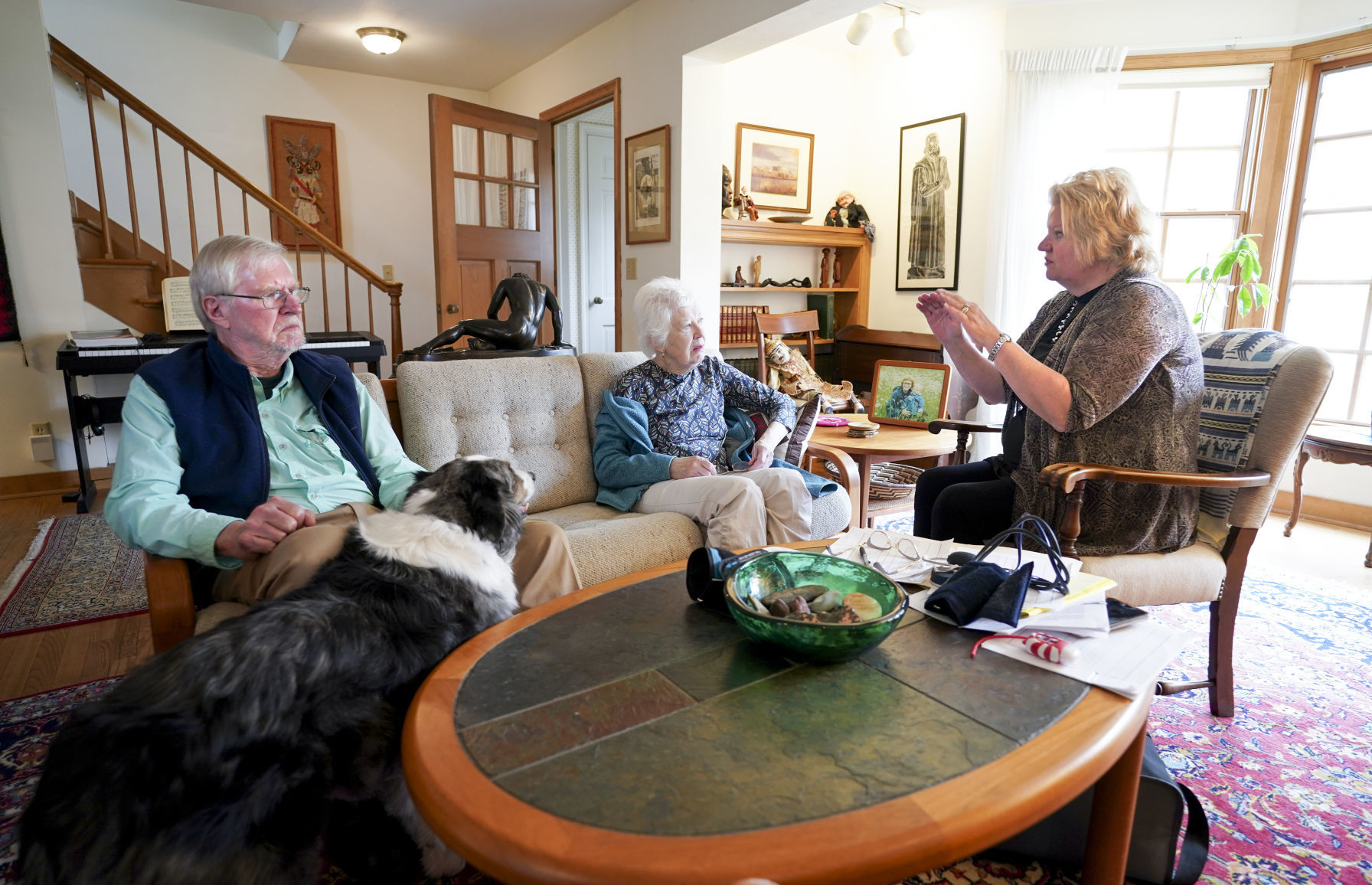Carol with Mariana and Frank